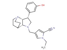 1-ethyl-4-{[(3R*,3aR*,7aR*)-3-(3-hydroxyphenyl)hexahydro-4,7-ethanopyrrolo[3,2-b]pyridin-1(2H)-yl]methyl}-1H-pyrrole-2-carbonitrile
