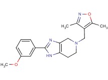 5-[(3,5-dimethylisoxazol-4-yl)methyl]-2-(3-methoxyphenyl)-4,5,6,7-tetrahydro-1H-imidazo[4,5-c]pyridine