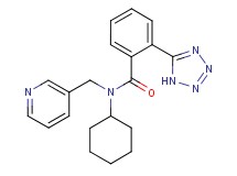 N-cyclohexyl-N-(pyridin-3-ylmethyl)-2-(1H-tetrazol-5-yl)benzamide