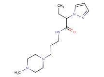 N-[3-(4-methyl-1-piperazinyl)propyl]-2-(1H-pyrazol-1-yl)butanamide