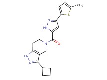 3-cyclobutyl-5-{[3-(5-methyl-2-thienyl)-1H-pyrazol-5-yl]carbonyl}-4,5,6,7-tetrahydro-1H-pyrazolo[4,3-c]pyridine
