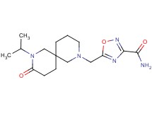 5-[(8-isopropyl-9-oxo-2,8-diazaspiro[5.5]undec-2-yl)methyl]-1,2,4-oxadiazole-3-carboxamide