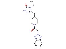 5-{[1-(2H-1,2,3-benzotriazol-2-ylacetyl)piperidin-4-yl]methyl}-4-ethyl-2,4-dihydro-3H-1,2,4-triazol-3-one