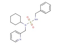 N'-benzyl-N-cyclohexyl-N-(pyridin-2-ylmethyl)sulfamide