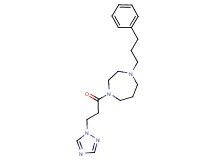 1-(3-phenylpropyl)-4-[3-(1H-1,2,4-triazol-1-yl)propanoyl]-1,4-diazepane