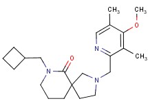 7-(cyclobutylmethyl)-2-[(4-methoxy-3,5-dimethylpyridin-2-yl)methyl]-2,7-diazaspiro[4.5]decan-6-one