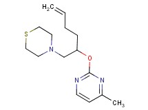 4-{2-[(4-methylpyrimidin-2-yl)oxy]hex-5-en-1-yl}thiomorpholine