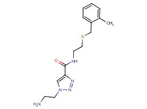 1-(2-aminoethyl)-N-{2-[(2-methylbenzyl)thio]ethyl}-1H-1,2,3-triazole-4-carboxamide