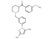 {1-[3-(3,5-dimethyl-1H-pyrazol-1-yl)benzyl]-3-piperidinyl}(3-methoxyphenyl)methanone
