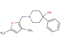 1-[(3,5-dimethyl-2-furyl)methyl]-4-phenyl-4-piperidinol trifluoroacetate (salt)
