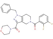 1-benzyl-5-(2,3-difluorobenzoyl)-3-(4-morpholinylcarbonyl)-4,5,6,7-tetrahydro-1H-pyrazolo[4,3-c]pyridine