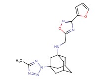 N-{[3-(2-furyl)-1,2,4-oxadiazol-5-yl]methyl}-3-(5-methyl-2H-tetrazol-2-yl)adamantan-1-amine