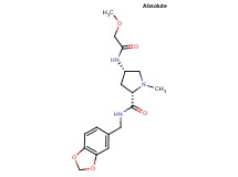 (2S,4S)-N-(1,3-benzodioxol-5-ylmethyl)-4-[(methoxyacetyl)amino]-1-methylpyrrolidine-2-carboxamide