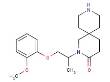 2-[2-(2-methoxyphenoxy)-1-methylethyl]-2,9-diazaspiro[5.5]undecan-3-one hydrochloride