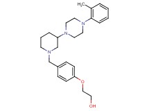 2-[4-({3-[4-(2-methylphenyl)-1-piperazinyl]-1-piperidinyl}methyl)phenoxy]ethanol
