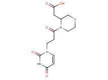 {4-[3-(2,4-dioxo-3,4-dihydro-1(2H)-pyrimidinyl)propanoyl]-3-morpholinyl}acetic acid