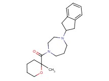 1-(2,3-dihydro-1H-inden-2-yl)-4-[(2-methyltetrahydro-2H-pyran-2-yl)carbonyl]-1,4-diazepane