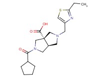 (3aS*,6aS*)-2-(cyclopentylcarbonyl)-5-[(2-ethyl-1,3-thiazol-4-yl)methyl]hexahydropyrrolo[3,4-c]pyrrole-3a(1H)-carboxylic acid