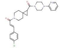 6-[(2E)-3-(4-chlorophenyl)-2-propenoyl]-1-{[4-(2-pyridinyl)-1-piperazinyl]carbonyl}-6-azaspiro[2.5]octane
