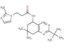 N-(2-tert-butyl-7,7-dimethyl-5,6,7,8-tetrahydro-5-quinazolinyl)-3-(2-methyl-1H-imidazol-1-yl)propanamide