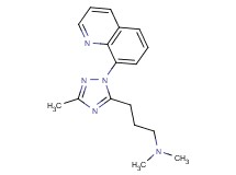 N,N-dimethyl-3-(3-methyl-1-quinolin-8-yl-1H-1,2,4-triazol-5-yl)propan-1-amine