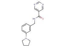 N-[3-(1-pyrrolidinyl)benzyl]-5-pyrimidinecarboxamide trifluoroacetate