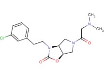 (3aS*,6aR*)-3-[2-(3-chlorophenyl)ethyl]-5-[(dimethylamino)acetyl]hexahydro-2H-pyrrolo[3,4-d][1,3]oxazol-2-one
