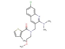 N-{[7-chloro-2-(dimethylamino)-3-quinolinyl]methyl}-N-(2-methoxyethyl)-3-methyl-2-thiophenecarboxamide