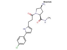 (4S)-4-amino-1-{3-[5-(4-chlorophenyl)-1H-pyrrol-2-yl]propanoyl}-N-methyl-L-prolinamide