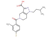 5-(4-fluoro-2-methylbenzoyl)-1-(3-methylbutyl)-4,5,6,7-tetrahydro-1H-pyrazolo[4,3-c]pyridine-3-carboxylic acid