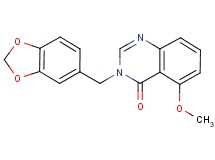 3-(1,3-benzodioxol-5-ylmethyl)-5-methoxyquinazolin-4(3H)-one