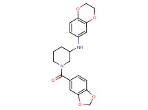 1-(1,3-benzodioxol-5-ylcarbonyl)-N-(2,3-dihydro-1,4-benzodioxin-6-yl)-3-piperidinamine