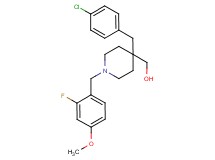 [4-(4-chlorobenzyl)-1-(2-fluoro-4-methoxybenzyl)-4-piperidinyl]methanol