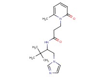 N-[1-(1H-imidazol-1-ylmethyl)-2,2-dimethylpropyl]-3-(6-methyl-2-oxopyridin-1(2H)-yl)propanamide