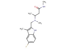 3-[[(5-fluoro-3-methyl-1H-indol-2-yl)methyl](methyl)amino]-N-methylbutanamide