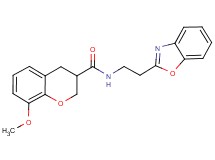 N-[2-(1,3-benzoxazol-2-yl)ethyl]-8-methoxychromane-3-carboxamide