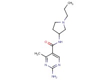 2-amino-4-methyl-N-(1-propylpyrrolidin-3-yl)pyrimidine-5-carboxamide