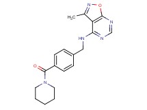 3-methyl-N-[4-(piperidin-1-ylcarbonyl)benzyl]isoxazolo[5,4-d]pyrimidin-4-amine