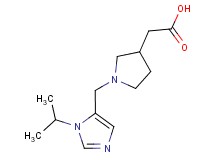 {1-[(1-isopropyl-1H-imidazol-5-yl)methyl]pyrrolidin-3-yl}acetic acid