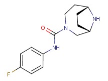 (1S*,6R*)-N-(4-fluorophenyl)-3,9-diazabicyclo[4.2.1]nonane-3-carboxamide