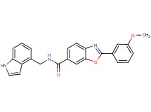 N-(1H-indol-4-ylmethyl)-2-(3-methoxyphenyl)-1,3-benzoxazole-6-carboxamide