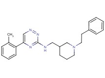 5-(2-methylphenyl)-N-{[1-(2-phenylethyl)-3-piperidinyl]methyl}-1,2,4-triazin-3-amine