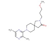 8-(3,6-dimethyl-2-pyrazinyl)-2-(3-methoxypropyl)-2,8-diazaspiro[4.5]decan-3-one