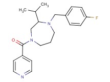 1-(4-fluorobenzyl)-4-isonicotinoyl-2-isopropyl-1,4-diazepane