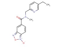 N-[(5-ethylpyridin-2-yl)methyl]-N-methyl-2,1,3-benzoxadiazole-5-carboxamide 1-oxide
