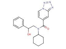 N-cyclohexyl-N-(2-hydroxy-2-phenylethyl)tetrazolo[1,5-a]pyridine-7-carboxamide