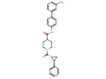 N-(3'-methyl-4-biphenylyl)-1-{[(1R*,2R*)-2-phenylcyclopropyl]carbonyl}-4-piperidinecarboxamide