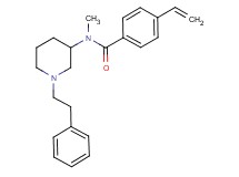 N-methyl-N-[1-(2-phenylethyl)-3-piperidinyl]-4-vinylbenzamide