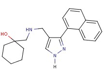 1-[({[3-(1-naphthyl)-1H-pyrazol-4-yl]methyl}amino)methyl]cyclohexanol