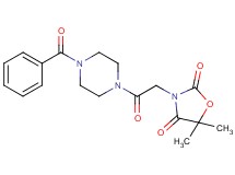3-[2-(4-benzoylpiperazin-1-yl)-2-oxoethyl]-5,5-dimethyl-1,3-oxazolidine-2,4-dione